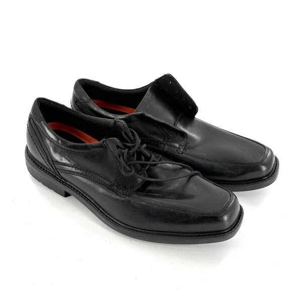 Rockport Mens Oxford Dress Shoes 11.5 Black Leather Lace Up Comfort Career Work main image 5